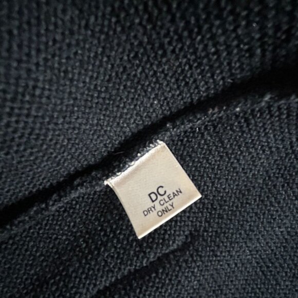 Hedy Knits Of California Womens Black Wool Sleeveless Vest Open Front Pockets - Picture 4 of 7